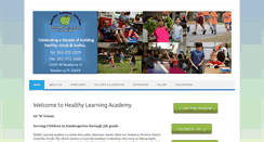 Desktop Screenshot of healthylearningacademy.com